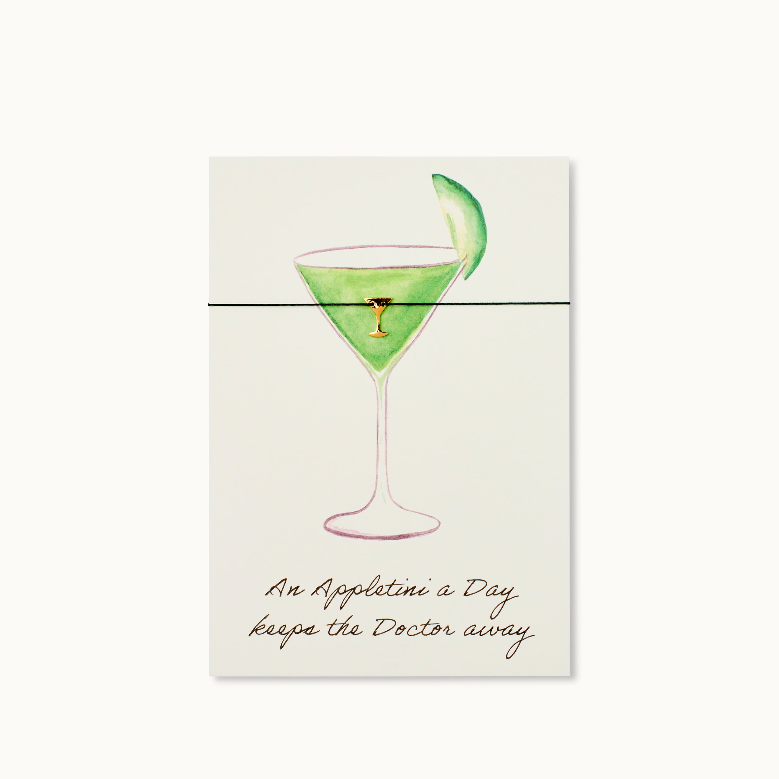 18K Ripatsiga kaart An appletini a day keeps the doctor away